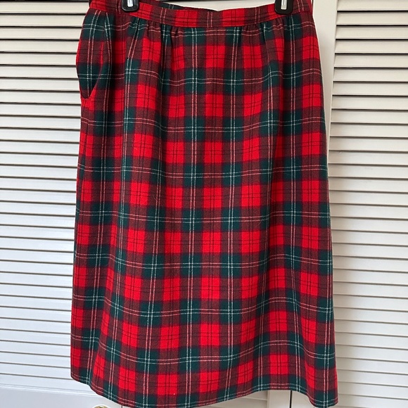 Vintage Pendleton Lennox Tartan Plaid Skirt Lined with Pockets USA - Picture 3 of 13